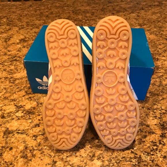 adidas Women's Gazelle Sneakers in Purple and White - Picture 5 of 8